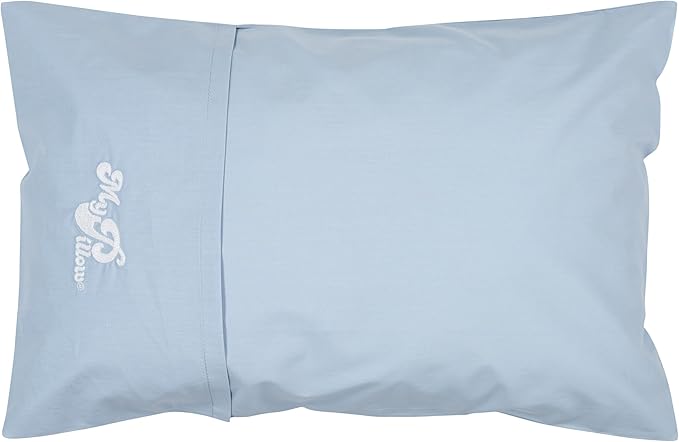 MyPillow Multi-Use Travel Pillow Compact Pillow for On-The-Go Comfort and Sleeping, Portable, Compact, Washable Pillow for Adult and Kids Neck Support [Celestial Blue]