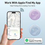 BFADEHA 2026 [Apple MFi Certified] (iOS Only) Bluetooth Tracker Smart Finder for Apple Find My iPhone GPS Tracker, 5-10 Years Battery, Keys Finder and Item Locator for Keys, Bags, Wallet, Passport