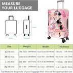Travel Luggage Cover Suitcase Protector Fits 18-32 Inch Wheel Covers PatternedTravel Related Items Flower Luggage Protector Elastic S