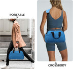 14 inch Small Gym Bag for Women & Men, Mini Duffel Bag for Travel Sports Lightweight Carry On Bag,Navy Blue