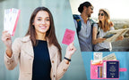 Passport Holder Cover Wallet RFID Blocking Leather Card Case Travel Accessories for Women Men (Z #Purple)