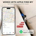 Personal Safety Alarm for Women – 135dB Loud Siren & Strobe Light, Anti-Loss Locking Pin, Rechargeable USB-C, Keychain Design, Works with Apple Find My, for Women/Kids/Seniors – Black