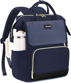 LOVEVOOK Laptop Backpack for Women with Giant Tumbler Holder Pocket, 15.6 inch Travel Work Bag Purse for Nurse Teacher, Waterproof Casual Daypack Bookbag for College Business