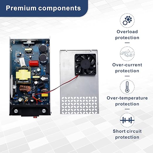 12V DC Power Supply 600W AC to DC Converter SMPS 50A 12V Switching Power Supply Transformer for 3D Printer, RV, Led Strip, Motor Pump, CCTV, Electronic Instruments, Lab Computer