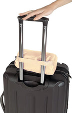 BlueHills Ultra Compact and Compact Light Travel Blankets for Two Value Pack Set of 2 – Airplane Travel Essentials Soft Flight Trips Throw in Portable Cases for Car Plane Travel Gifts – Beige