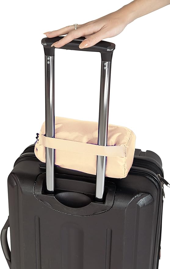 BlueHills Ultra Compact and Compact Light Travel Blankets for Two Value Pack Set of 2 – Airplane Travel Essentials Soft Flight Trips Throw in Portable Cases for Car Plane Travel Gifts – Beige