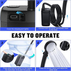 Portable Shower for Camping, [Long-Lasting] Spopal 6000mAh Rechargeable Camping Shower with Intelligent LED Display, 4 Spray Modes, IPX7 Waterproof Outdoor Camp Pump for Hiking, Travel, Car, Pet