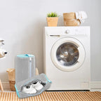 2Pcs Gray Laundry Shoe Washing Bag for Washing Machine, Reusable Anti-Deformation Design for Sneakers and Footwear
