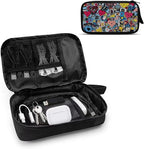 Love Heart Print Electronic Organizer, Travel Cable Organizer, Portable Waterproof Pouch, Electronic Accessories Storage Case for Cable, Cord, Charger, Phone, Earphone