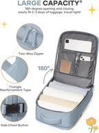 coofay Travel Backpack For Women Men Airline Approved Carry On Backpack Flight Approved Waterproof Sports Luggage Backpack Casual Daypack Small Hiking Backpack Grey Blue