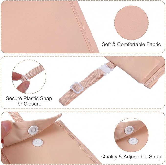 RFID Blocking Hidden Bra Wallet, Travel Money Pouch With Adjustable Strap, Money Belt for Travel Women Hidden, Secret Pocket for Valuables(Pink)
