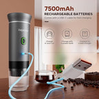 KEJECTOR Portable Coffee Maker Espresso Machine for Travel Nano Car Coffee Maker Compatible with Ground Coffee & NS Capsule for RV, Hiking Camping Office, Travel Espresso Maker Electric Coffee Machine