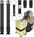6PCS Luggage Straps for Suitcases, Adjustable Elastic Bungee Strap, Connect Up to 3 Suitcases, Luggage Connector Strap for Extra Bags, Travel Essentials for Carry-On and Backpacks