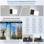 Universal Travel Adapter Worldwide, GaN Fast Charging with PD 3.0 USB-C & USB-A Quick Charge Ports, All-in-One International Power Plug Adapter Converter AC Wall Charger for Europe USA UK AUS Black