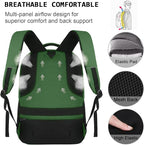 Volher Laptop Backpack,Business Travel Anti Theft Slim Durable Laptops Backpack,Water Resistant College Computer Bag for Women & Men Fits 15.6 Inch Laptop and Notebook-Green