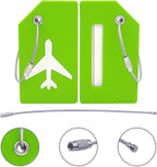 Silicone Luggage Tag with Name ID Card Perfect to Quickly Spot Luggage Suitcase