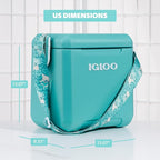 Igloo Tag Along Too Coolers | Insulated Hard Shell Picnic Style Cooler | Rolling Ice Chest