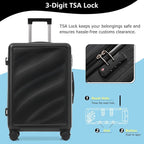 Luggage Sets 3 Piece with Double Spinner Wheels, Carry on Hardshell ABS Suitcases Set with TSA Lock, Lghtweight Checked Luggage for Different Travelling (Bronze Golden, 20"/24"/28")
