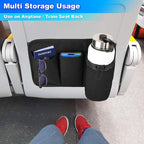Cosmos Airplane Seat Back Pocket Organizer - Car Seat Pocket Stock Storage Bag & Airline Seat Pocket Hanging Holder Pouch for Holding Water Bottle, Phone, Passport & Flight Travel Essentials