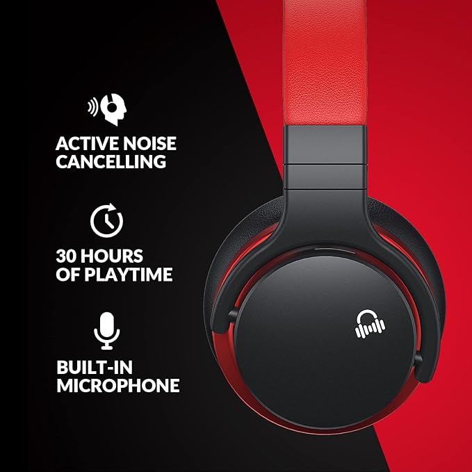 Million Sold Classic E7 Active Noise Cancelling Headphones with Upgraded HD Sound, Wireless Bluetooth Headphones Over The Ear Unequaled Comfort, Vivid Deep Bass, for Home Office Travel Birthday Gift