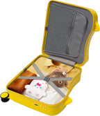 18" Kids Ride-On Suitcase,Children's Carry On Luggage Case,Rolling Luggage With Lock,Travel Trolley Case for Short Trips,School Trips,Outings (Lemon yellow)