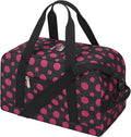 Apenze Small Gym Bag 14 inch lightweight Carry On Mini Duffel Bag for Travel Sport - Polka Dot Pink