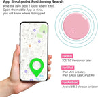 Aircawin Mini GPS Tracker C, Key Item Finder Locator,No Monthly Fee App for iOS/Android 2023 Latest,Portable Anti-Lost Bluetooth Tag Item Tracker for Luggages/Kids/Pets/Phone/Wallet/Bag-1Pcs-Pink