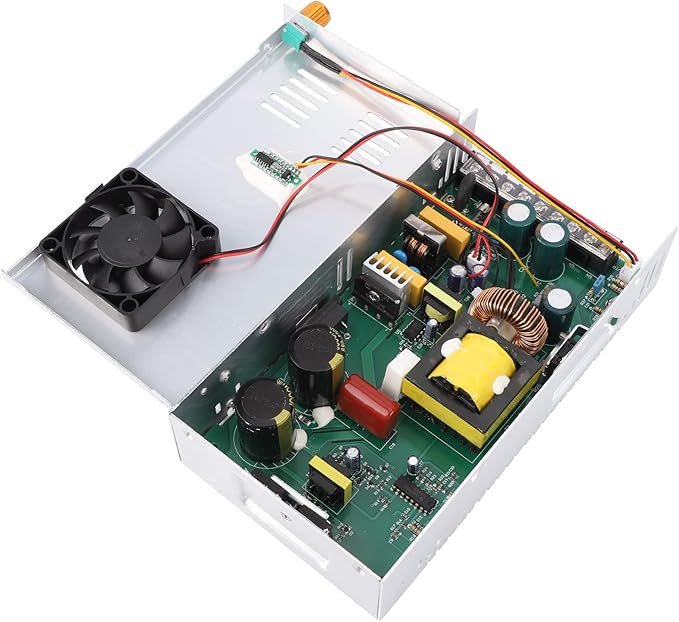 DROK 48V Power Supply, AC to DC Converter 0-48V 10A 480W Variable Power Supply, AC to DC Adapter Low Voltage Transformer for Landscape Lights LED Adapter Lab CCTV