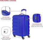 SwissGear 7366 Signature Hardside Expandable Luggage with Spinner Wheels, TSA Lock, Cup-Holder, Cobalt, Carry-On 19-Inch