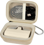 casmilee Portable Charger Power Bank Case for Swyop/for Feob/for Charmast/for JEJILL/for LanLuk/for VEGER/for iWALK/for Taegila/for Kuulaa and More Small Charging Battery Pack - Bag Only (Beige)