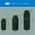 Nalgene 32 oz Wide Mouth Water Bottle | BPA-Free, Durable & Leak Proof, Lightweight Bottle for Hiking & Gym, Work & Travel