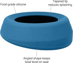 Kurgo Splash Free Wander Water Bowl, No Spill Dog Travel Bowl, Portable No Mess Bowl for Dogs, Splash Less Car Bowl for Pets, Car Accessories, 24 Ounces (Coastal Blue)