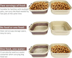 Collapsible Dog Water Bowl, Portable Dog Bowl for Traveling, 2-in-1 Pet Food and Water Feeder - Travel Dog Bowls with Lid for Walking, Traveling, Camping and Hiking