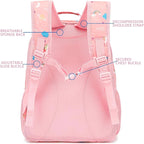 FlowFly Kids Backpack for Toddler Boys Girls, Simple Lightweight Bookbag for Daycare Kindergarten Elementary School Travel, Small Modern Bag (Large, Unicorn)