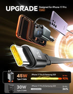 [2026 Ultra-Compact] JOYROOM Retractable Car Charger 84W Car Charger USB C for iPhone 16 17 Fast Charging, Car Accessories, Car Adapter Travel Essentials Gifts for Women Men, for iPhone 17 16 15 14 13