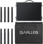 GARLLEN Folding Camping Table Max 27.5", 3-Height Adjustable Portable Camping Table with Carrying Bag, Lightweight Aluminum Folding Picnic Tables for BBQ, Travel, Outdoor, 34.2" L x 15.7" W