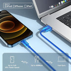 10ft iPhone Charger, [Apple Certified] Long Apple Charging Cord,10 Feet Original Lightning to USB Cable,10 Foot iPhone Charging Cable for iPhone 14 Pro Max/14/13 Pro/12 Mini/11/XS/XR/8/7/6S/5/SE,iPad