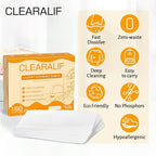 Laundry Detergent Sheets Up to 160 Loads, Amber Dusk - Great For Travel,Apartments, Dorms,CLEARALIF Laundry Detergent Strips Eco Friendly & Hypoallergenic - 80 Sheets