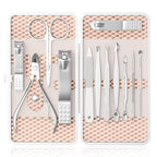 ZIZZON Professional Nail Care kit Manicure Grooming Set with Travel Case(Rose Gold)