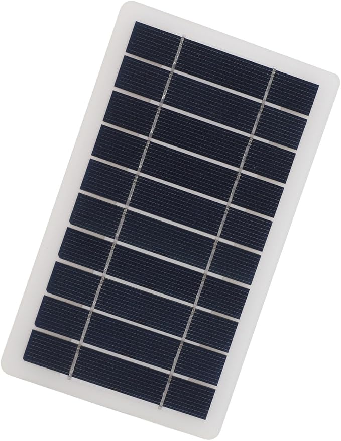 5W Solar Panel for Phone Radio, Solar Panel Charger for Micro USB & USB C Port, 5W USB Solar Panel for Small Devices, Without Power Storage Function