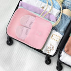 Shoe Bag for Travel, Travel Shoe Bag for Packing, Hold 3 Pairs of Shoes, Travel Essentials for Flying Shoe Organizer Shoe Storage Bag for Travel Pink