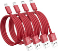 4 Pack [Apple MFi Certified] Apple Charging Cables 6ft, iPhone Chargers, Lightning Fast iPhone Charging Cord for iPhone 12/11/11Pro/11Max/ X/XS/XR/XS Max/8/7, ipad(White) (4pack(6ft), Red, 4)