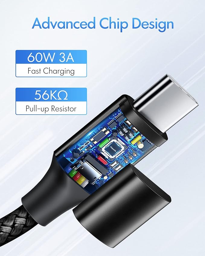 etguuds USB C to USB C Cable 3ft, 2-Pack 60W USBC to USBC Cord, Type C to C Charger Cable Fast Charging for iPhone 17 16 15 Pro Max Plus Air, Samsung Galaxy S25 S24 S23, for MacBook/iPad, Pixel