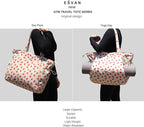 ESVAN Corduroy Yoga Tote Bag Gifts for Women Drawstring Yoga Mat Bag for Office Workout Travel Carryall Pilates Gym