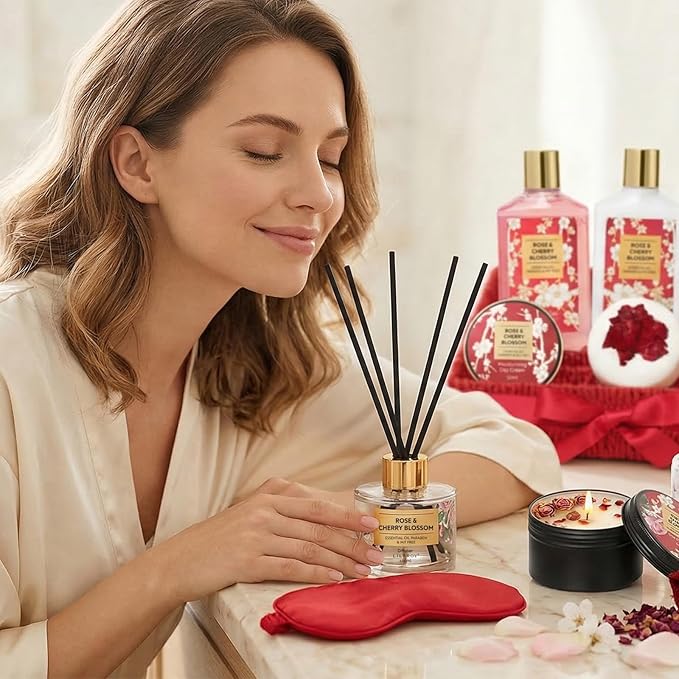 Gifts for Women, Mothers Day Gifts for Mom - Luxurious Bath and Body Spa Gift Basket for Women, Skin Care Set for Women | Relaxing Care Kit Christmas, Anniversary, Birthday, Valentines Day Gift Set