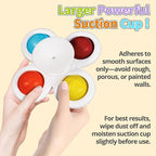 ALASOU 3PCS Pop Suction Cup Spinner Sensory Airplane Travel Toys for 1 Year Old Boy Girl Infant Toddlers|Novelty Spinning Tops 12 18 Months|1 2 Year Old Boy Birthday Gift|Baby Bath Toy Kids Ages 1-3
