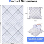 3 in 1 Travel Pillow Blanket Set with Removable Flannel Blanket Throw,Hand Warmer Pockets,Pillow (Color5, 60in*79in)