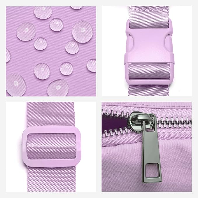 Gitus Belt Bag for Women Fanny Pack Crossbody Bags Fashion Waist Packs with Adjustable Strap Gifts for Women Men (Lavender)