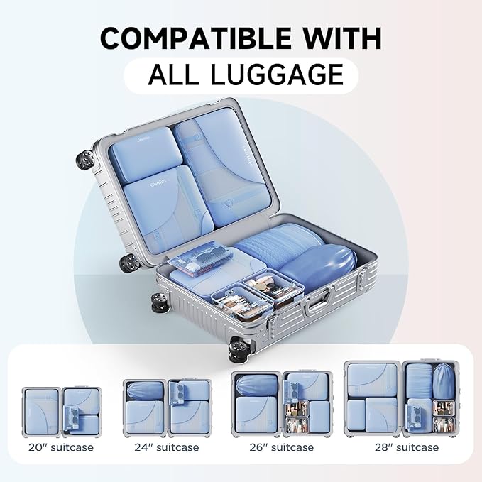 11 Set Packing Cubes for Travel, Gifts for Women Mom,Anti-Tearing Suitcase Organizer,OlarHike Vacation Essentials & Accessories for Cruise Ship