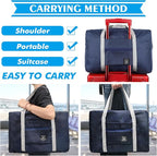 4PCS Foldable Travel Duffel Bag Tote Carry on Luggage Bag Spirit Airlines Personal item Sports Gym Bag Water Resistant Weekender Overnight Bags for Women and Men (Mix Colors)